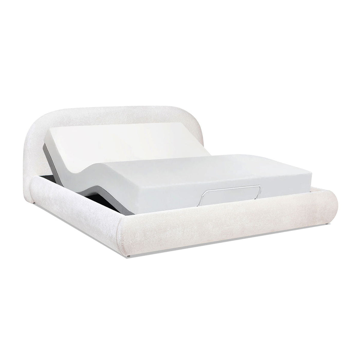Archie Puffy Grounded - Upholstered Platform Bed