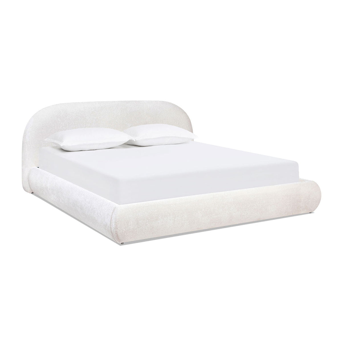 Archie Puffy Grounded - Upholstered Platform Bed