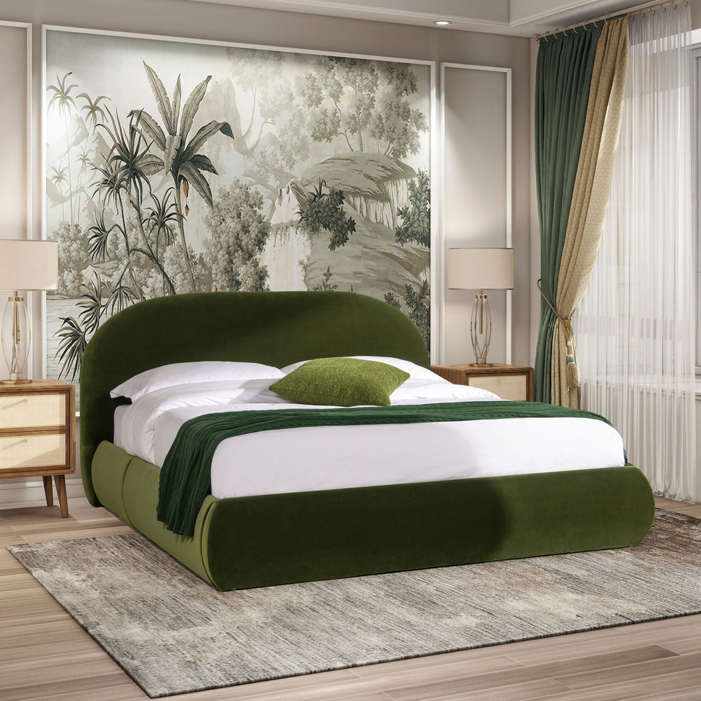 Archie Puffy Grounded - Upholstered Platform Bed