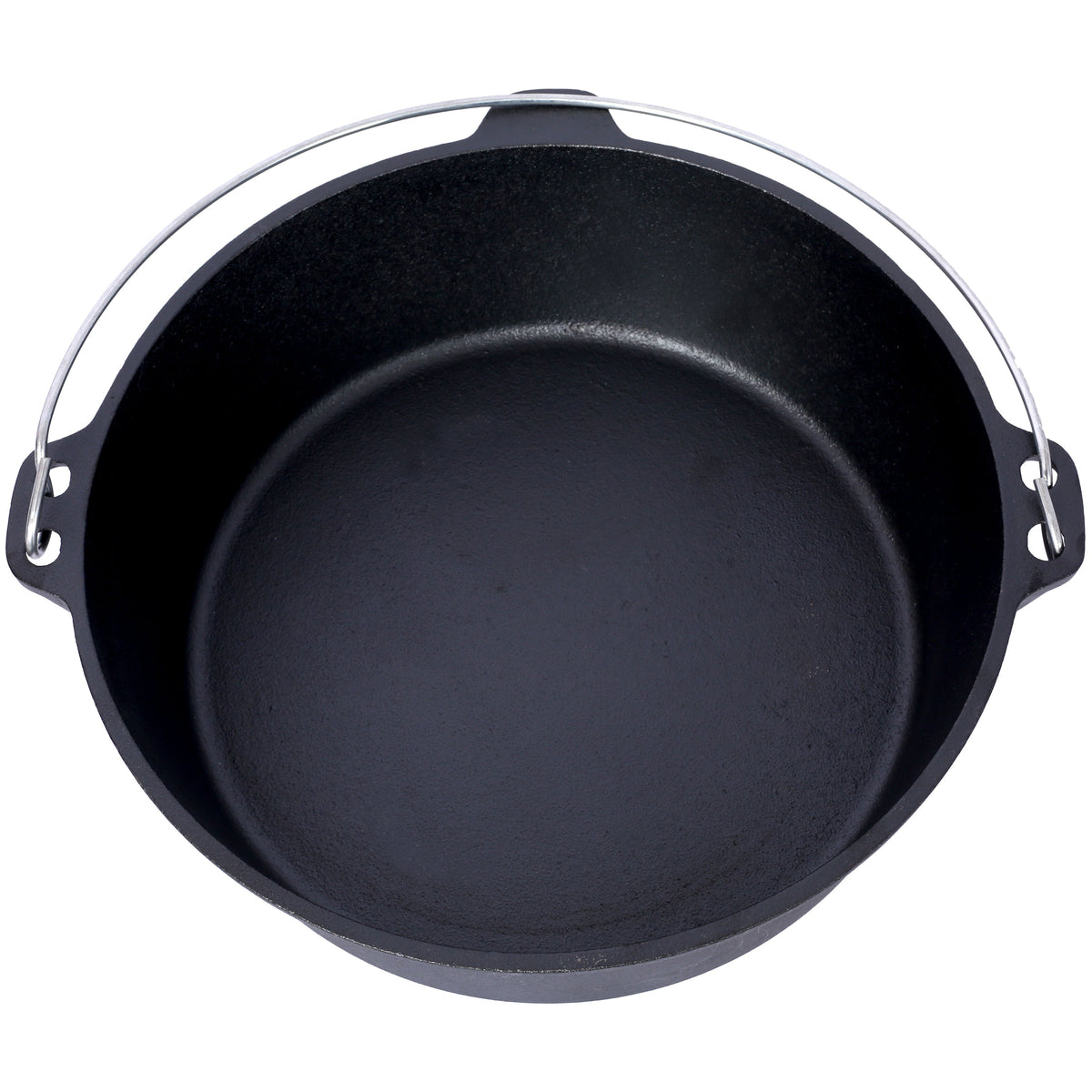 Pre-Seasoned Cast Iron Dutch Oven with Skillet Lid - Black