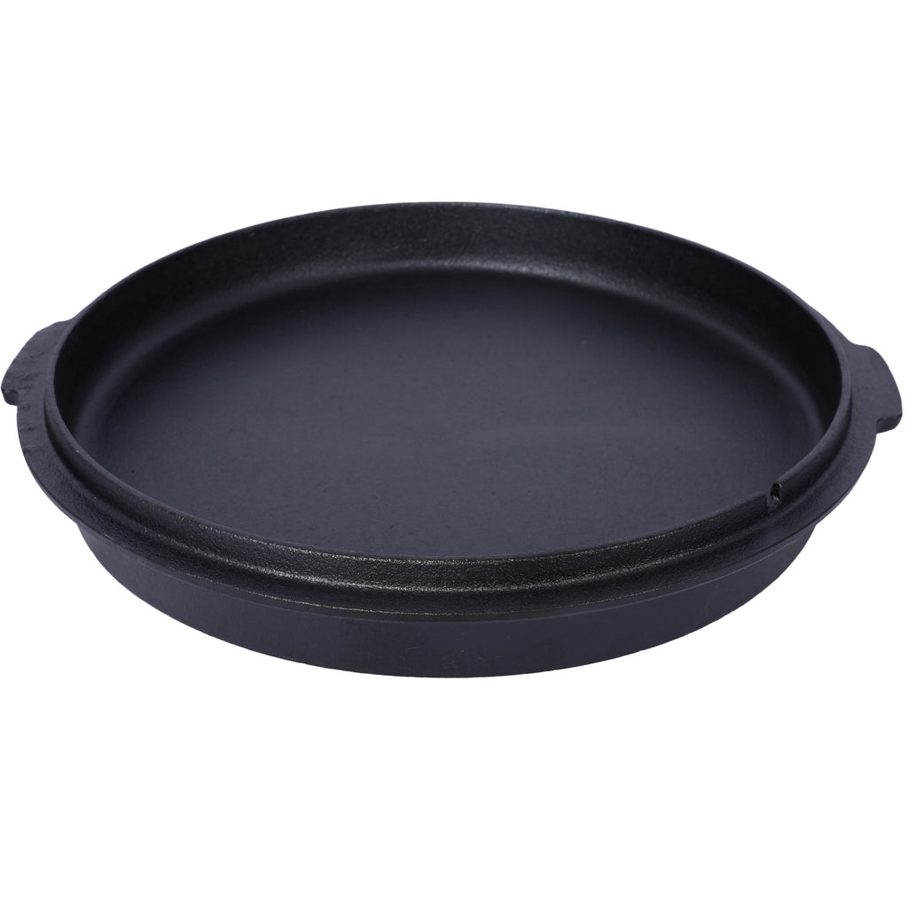 Pre-Seasoned Cast Iron Dutch Oven with Skillet Lid - Black