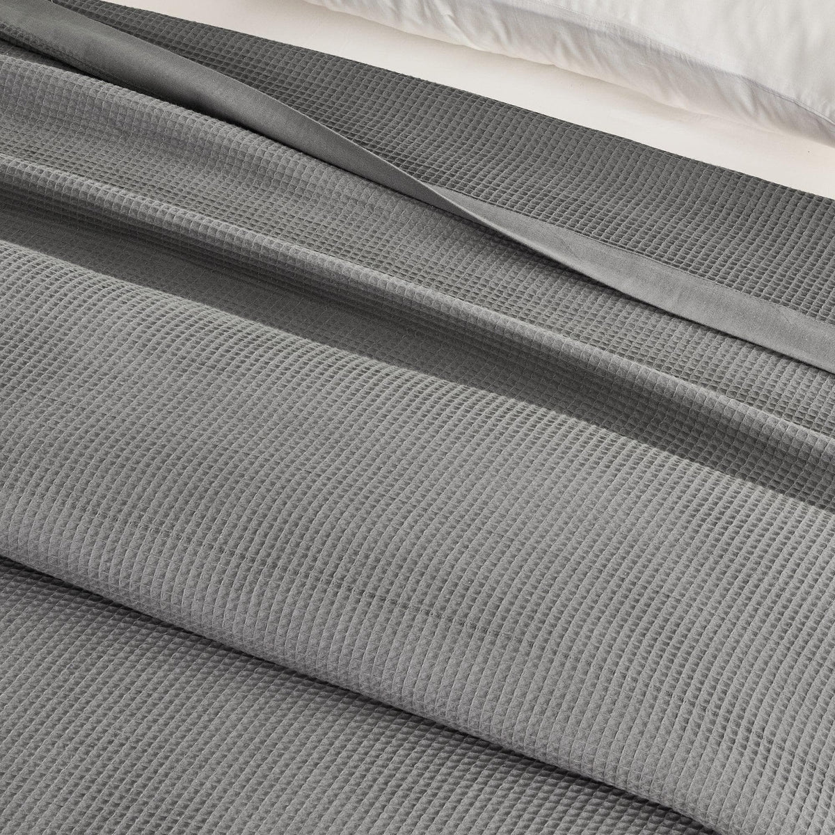 100% Cotton Small Waffle Weave Blanket - Hazel Collection