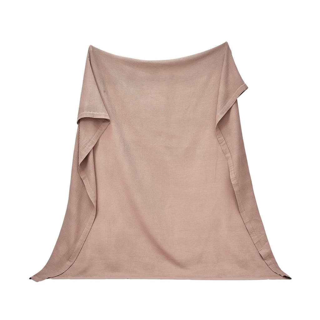 100% Cotton Small Waffle Weave Blanket - Hazel Collection