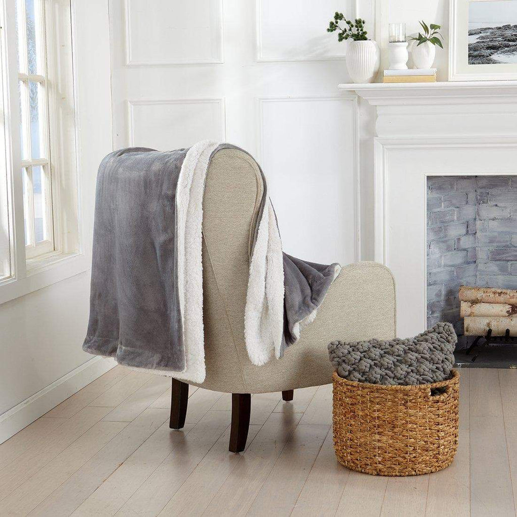 Velvet Plush Sherpa Luxury Bed Blanket - Kinsley Collection