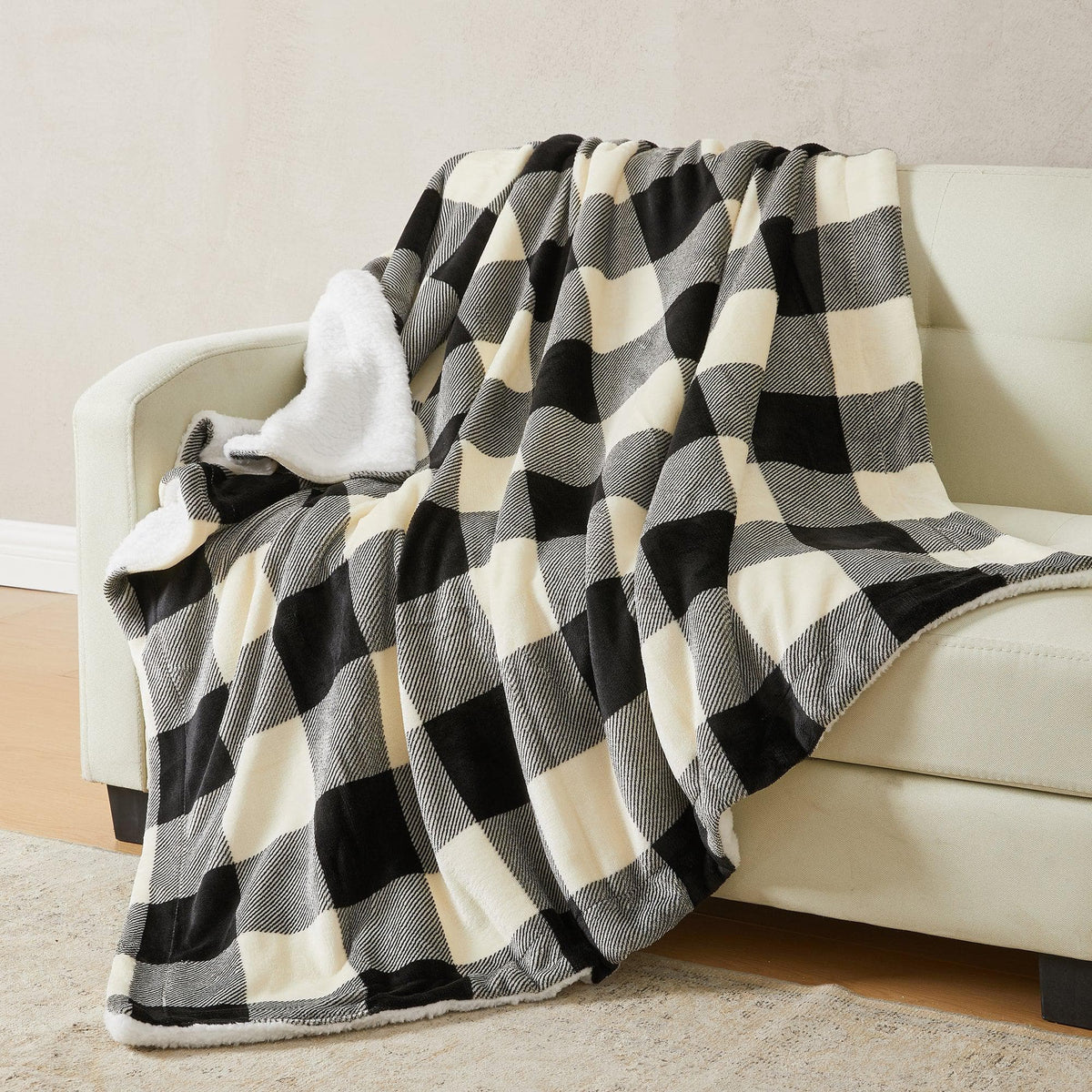 Velvet Plush Sherpa Luxury Bed Blanket - Kinsley Collection